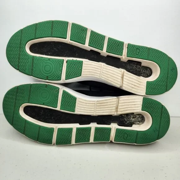 On Cloud Men's The Roger Spin Sneakers, Black Green Size 13 - Picture 8 of 12